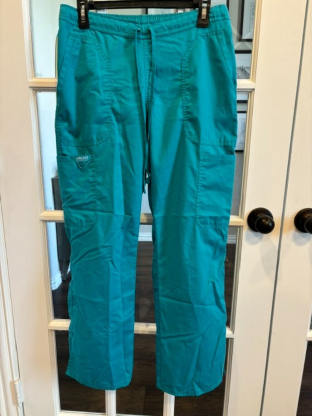 Cherokee Workwear Teal Blue Scrub Pants - Size Small Petite